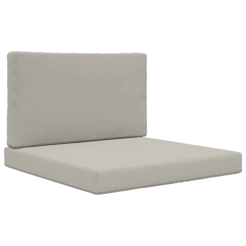 Lauko sofa pagalvėlė 2 pcs Pilka Poliesteris