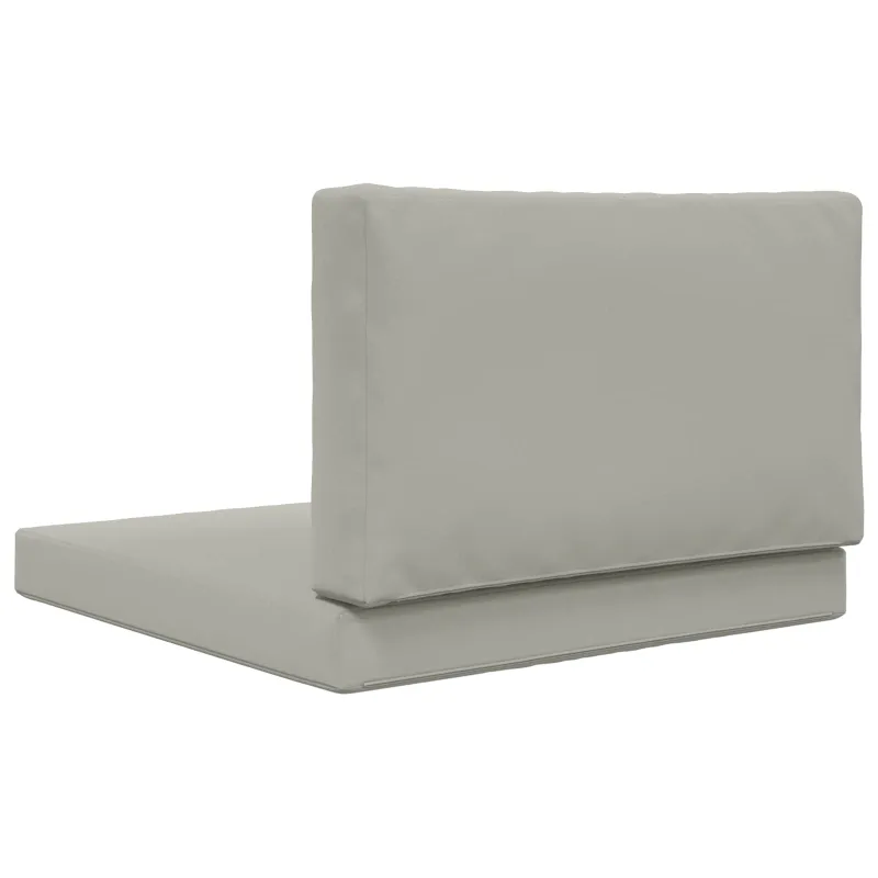 Lauko sofa pagalvėlė 2 pcs Pilka Poliesteris