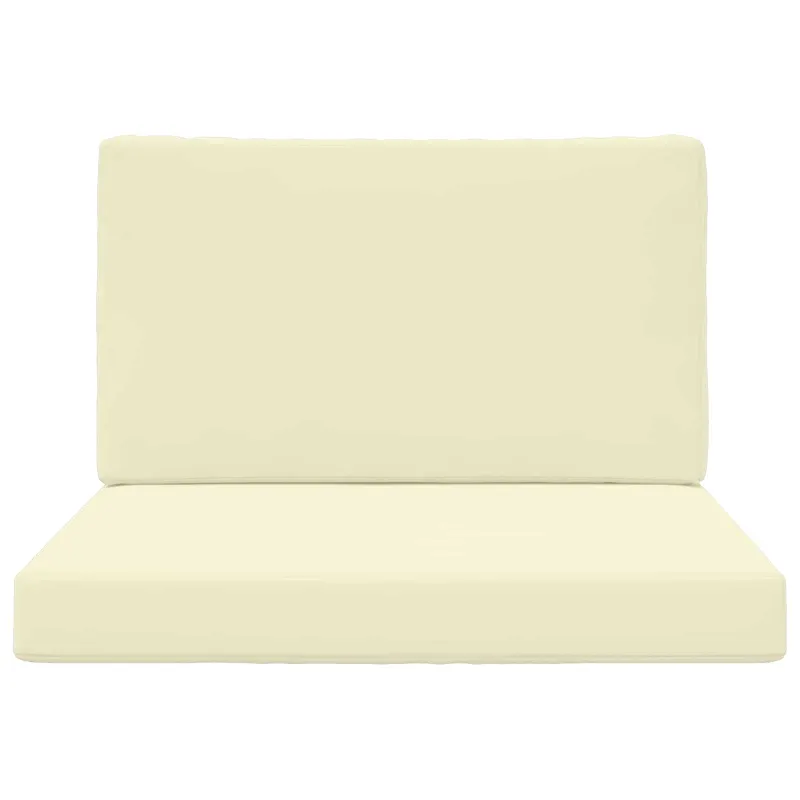 Lauko sofa pagalvėlė 2 pcs Kreminė Poliesteris