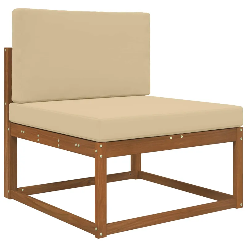 Lauko sofa pagalvėlė 2 pcs Smėlio Poliesteris