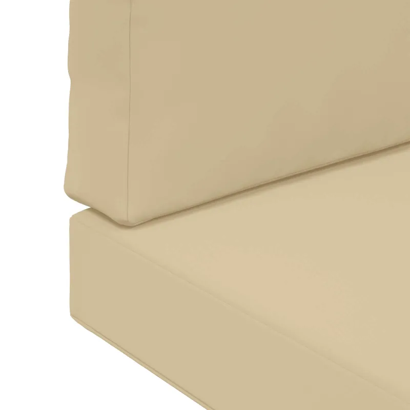 Lauko sofa pagalvėlė 2 pcs Smėlio Poliesteris