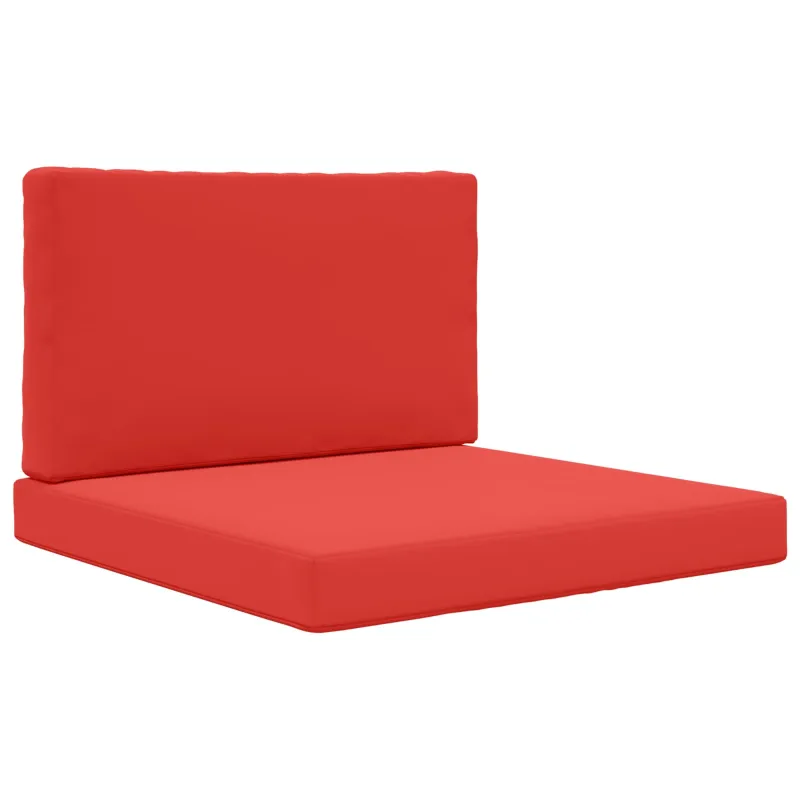 Lauko sofa pagalvėlė 2 pcs Raudona Poliesteris