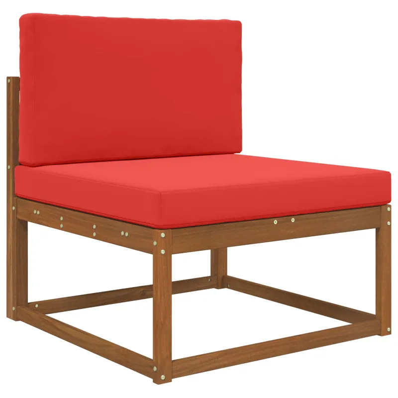 Lauko sofa pagalvėlė 2 pcs Raudona Poliesteris