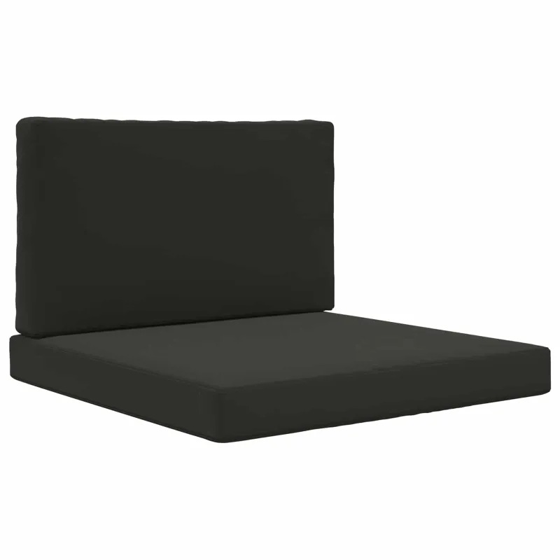 Lauko sofa pagalvėlė 2 pcs Juodas Poliesteris