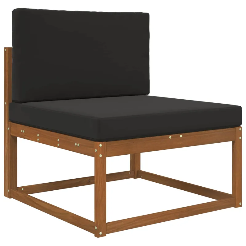 Lauko sofa pagalvėlė 2 pcs Juodas Poliesteris