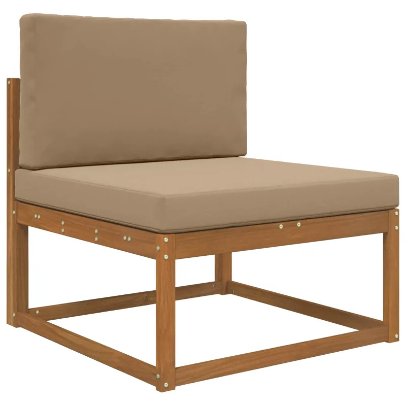 Lauko sofa pagalvėlė 2 pcs Taupe Poliesteris