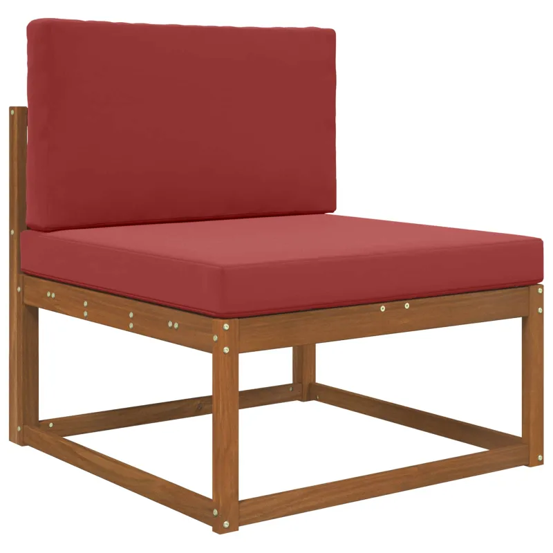 Lauko sofa pagalvėlė 2 pcs Vyno raudonumo Poliesteris