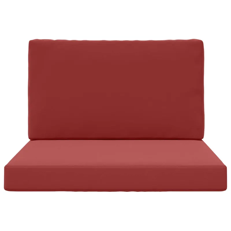 Lauko sofa pagalvėlė 2 pcs Vyno raudonumo Poliesteris