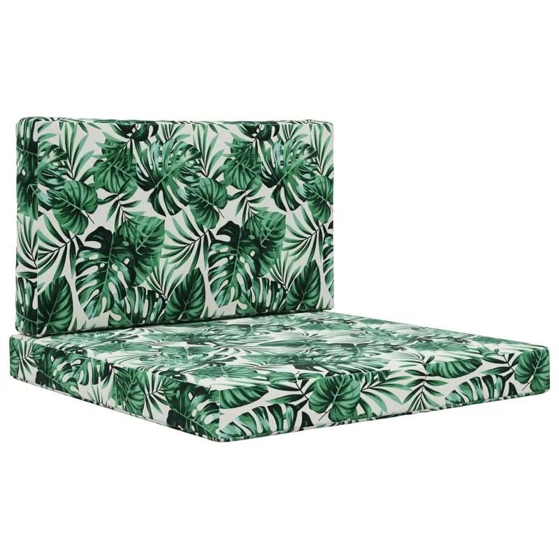 Lauko sofa pagalvėlė 2 pcs Lapų raštas Poliesteris