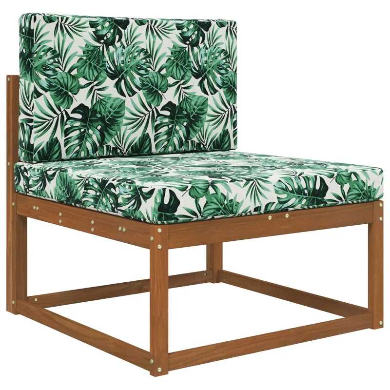 Lauko sofa pagalvėlė 2 pcs Lapų raštas Poliesteris