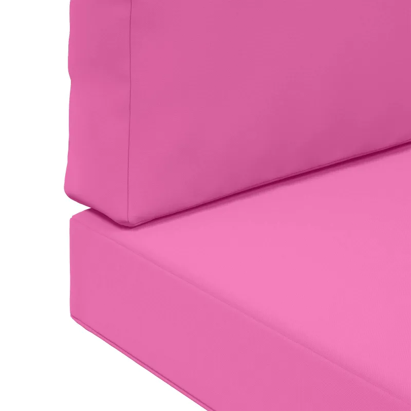 Lauko sofa pagalvėlė 2 pcs Rožinė Poliesteris
