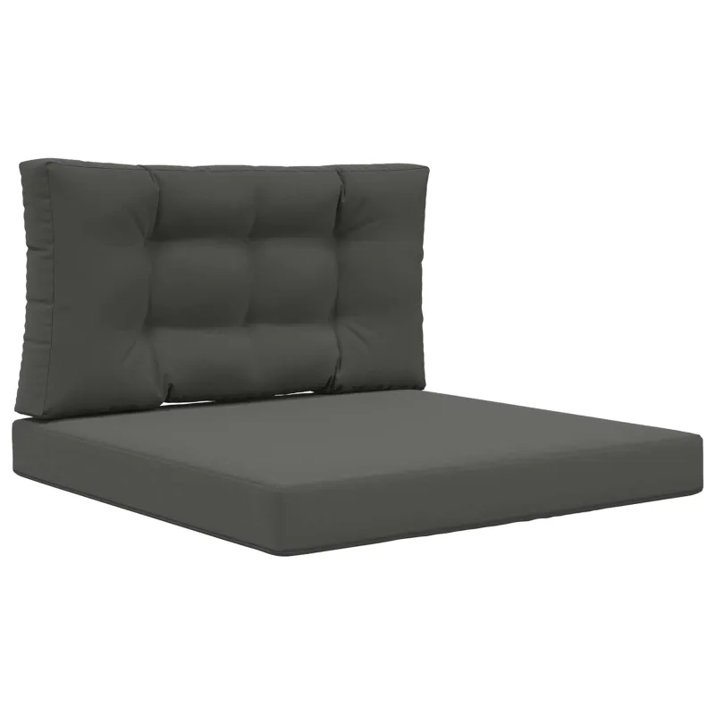 Lauko sofa pagalvėlė 2 pcs Antracitas Poliesteris