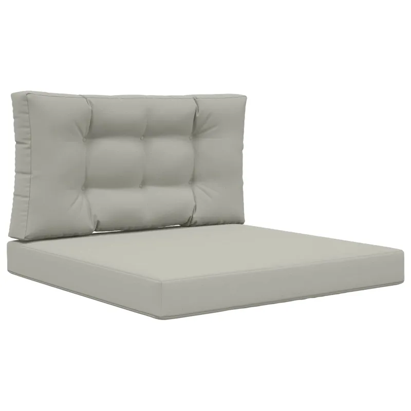 Lauko sofa pagalvėlė 2 pcs Pilka Poliesteris