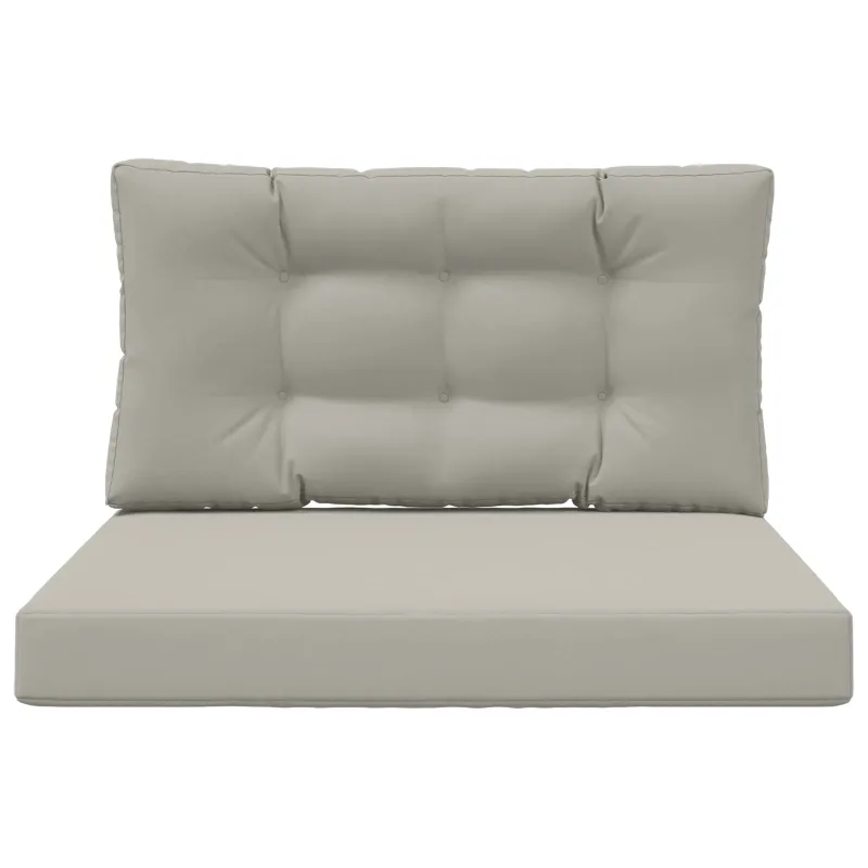 Lauko sofa pagalvėlė 2 pcs Pilka Poliesteris