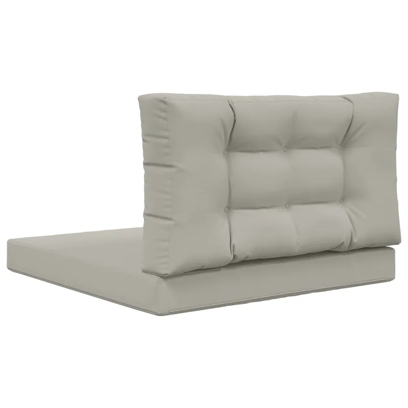 Lauko sofa pagalvėlė 2 pcs Pilka Poliesteris