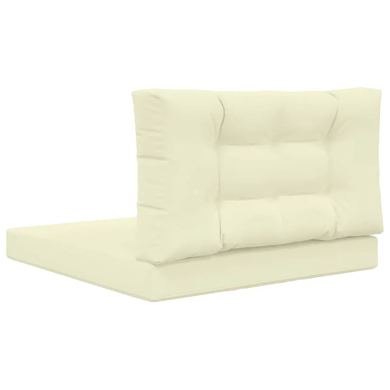 Lauko sofa pagalvėlė 2 pcs Kreminė Poliesteris