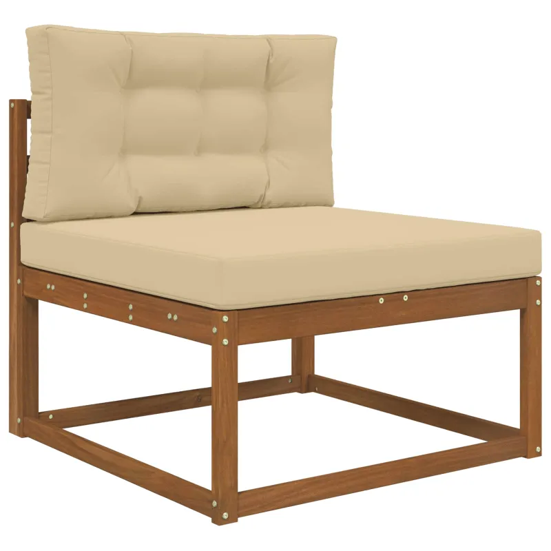 Lauko sofa pagalvėlė 2 pcs Smėlio Poliesteris