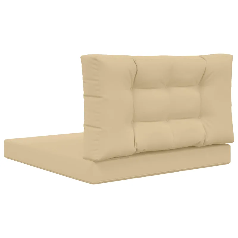 Lauko sofa pagalvėlė 2 pcs Smėlio Poliesteris