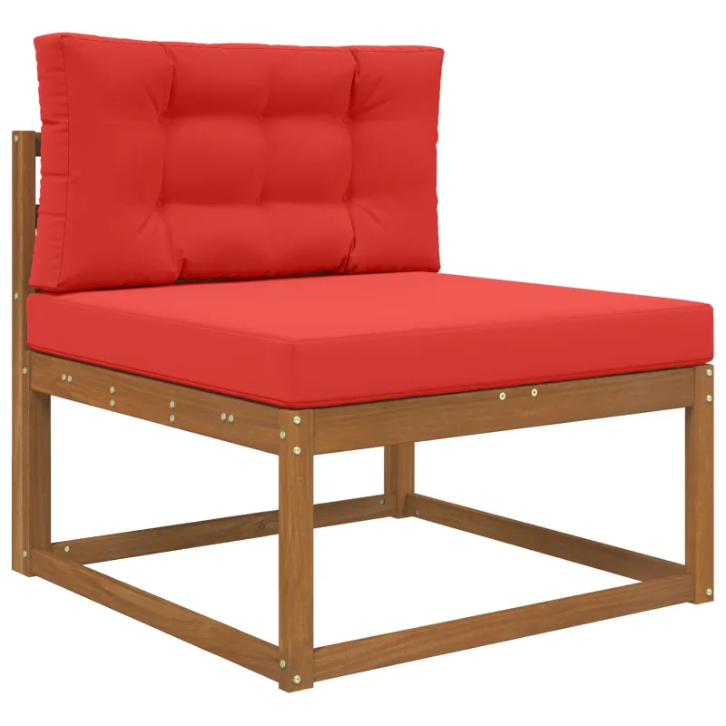 Lauko sofa pagalvėlė 2 pcs Raudona Poliesteris