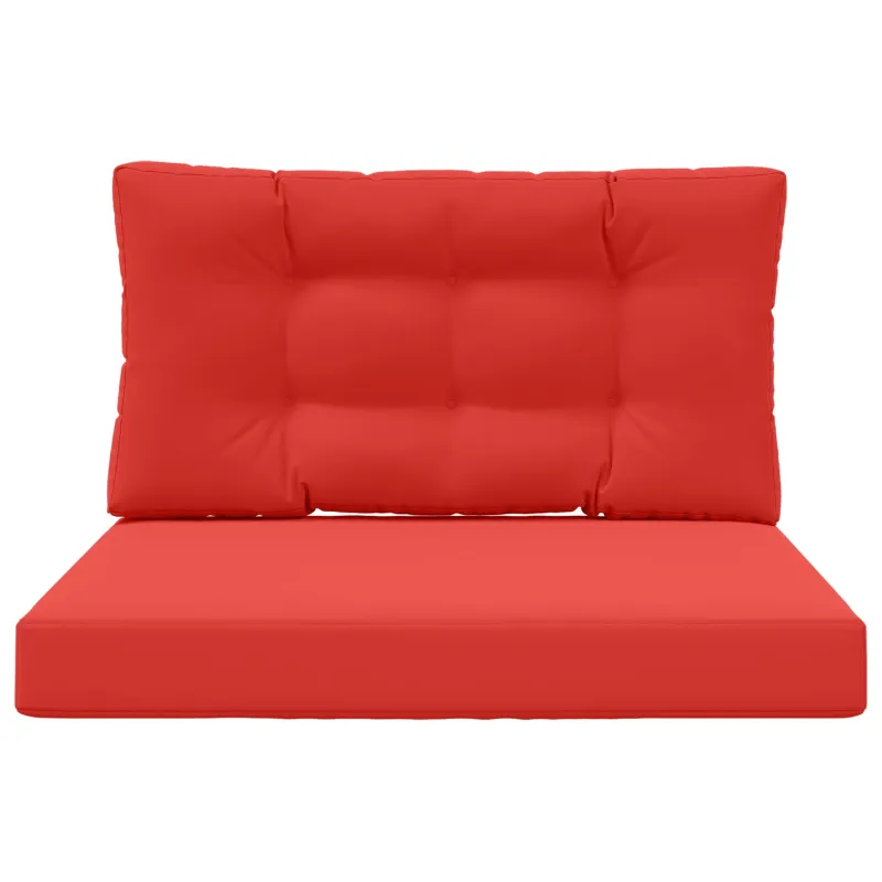 Lauko sofa pagalvėlė 2 pcs Raudona Poliesteris