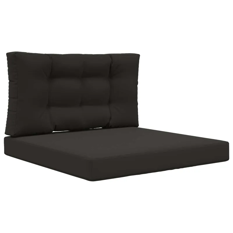 Lauko sofa pagalvėlė 2 pcs Juodas Poliesteris