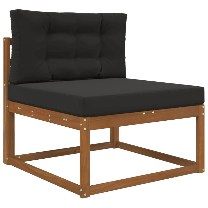 Lauko sofa pagalvėlė 2 pcs Juodas Poliesteris
