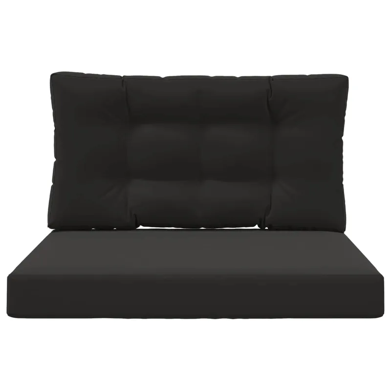Lauko sofa pagalvėlė 2 pcs Juodas Poliesteris