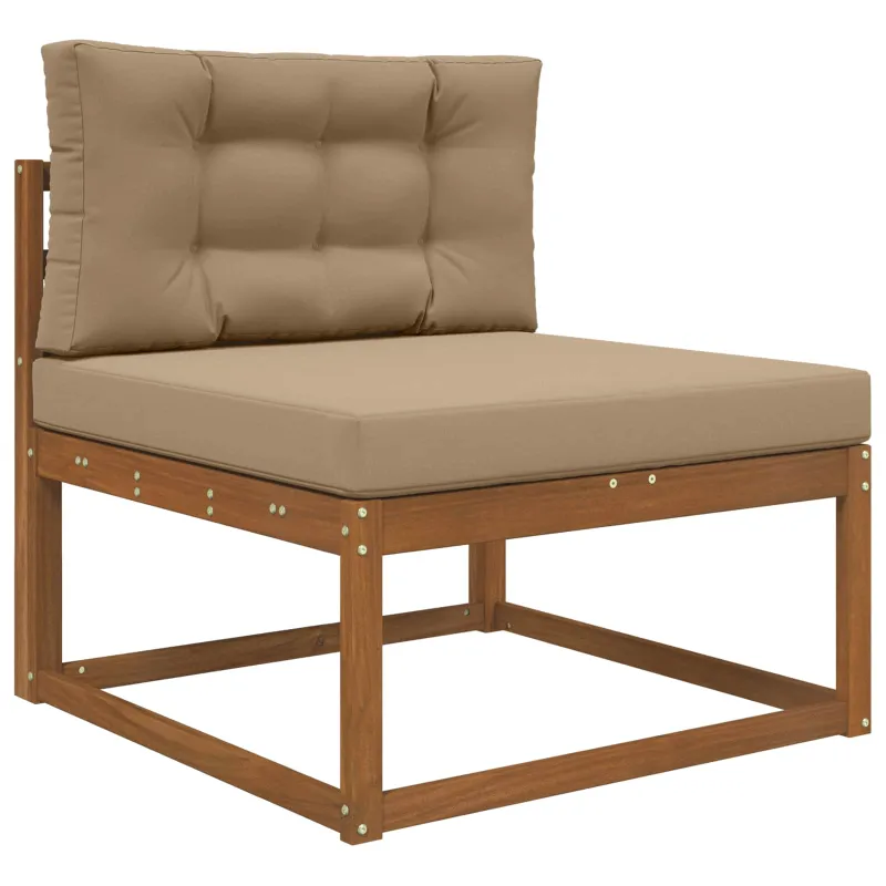 Lauko sofa pagalvėlė 2 pcs Taupe Poliesteris