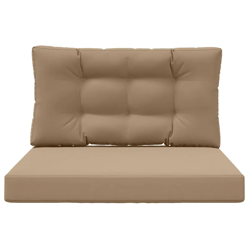 Lauko sofa pagalvėlė 2 pcs Taupe Poliesteris
