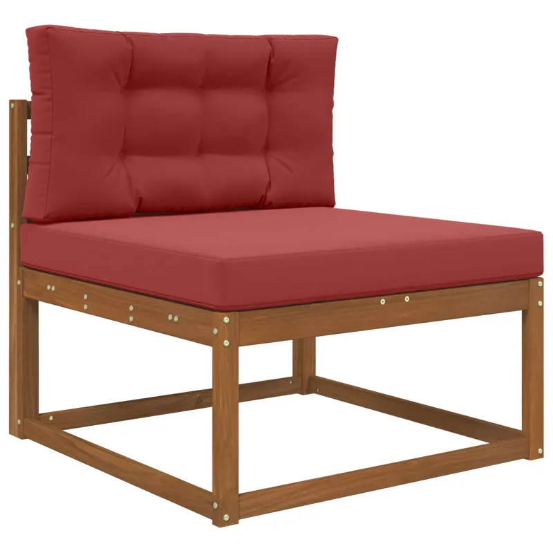 Lauko sofa pagalvėlė 2 pcs Vyno raudonumo Poliesteris