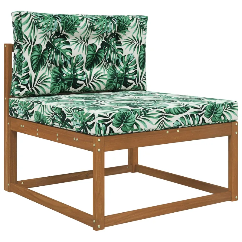 Lauko sofa pagalvėlė 2 pcs Lapų raštas Poliesteris