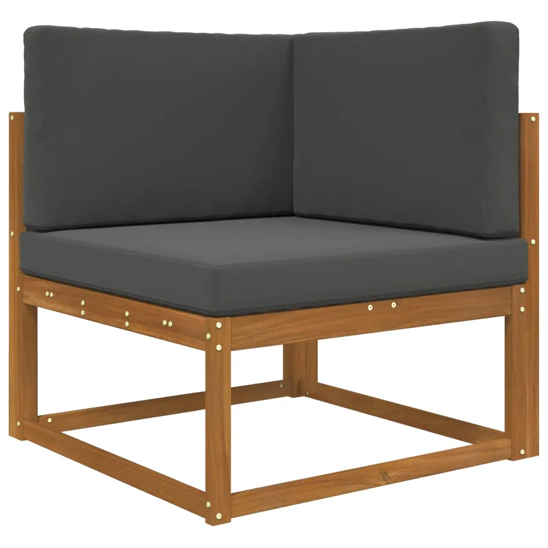 Lauko sofa pagalvėlė 3 pcs Antracitas Poliesteris