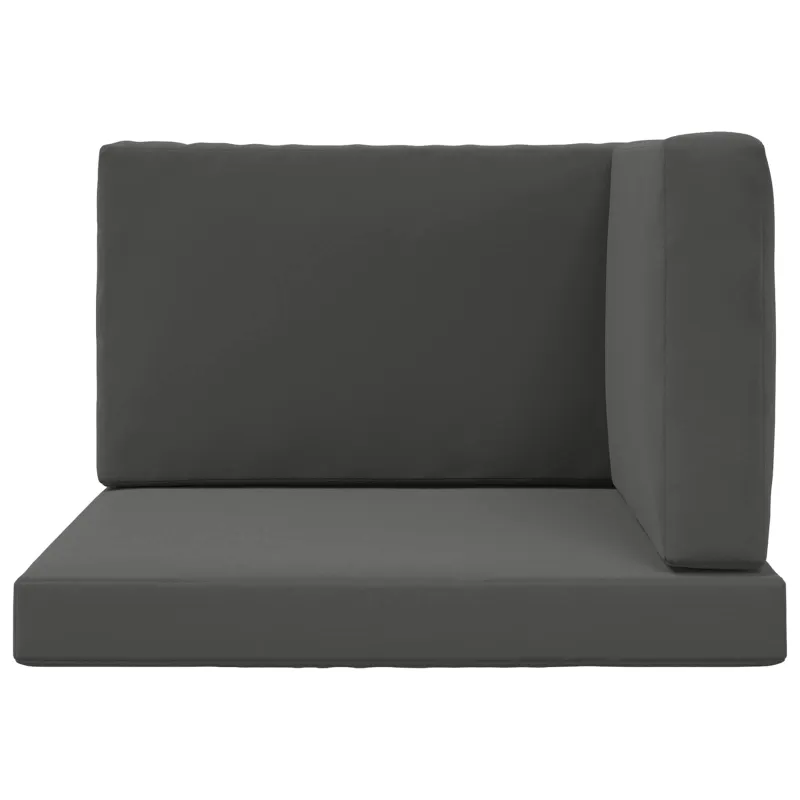 Lauko sofa pagalvėlė 3 pcs Antracitas Poliesteris