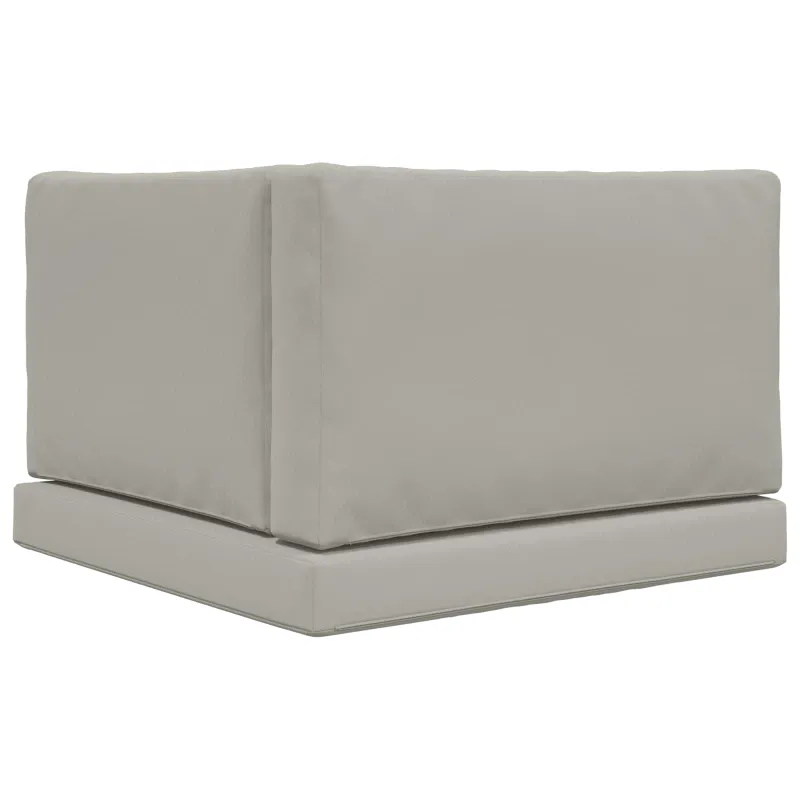 Lauko sofa pagalvėlė 3 pcs Pilka Poliesteris