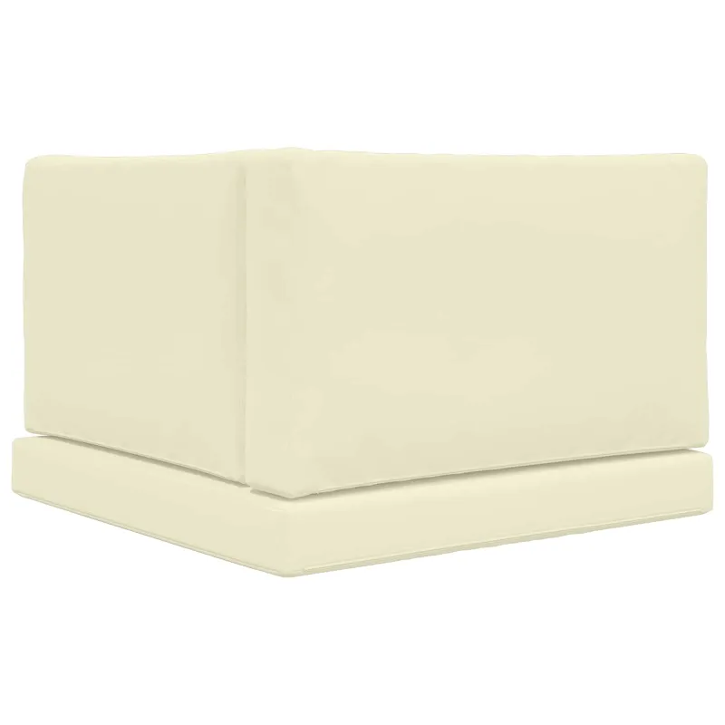 Lauko sofa pagalvėlė 3 pcs Kreminė Poliesteris