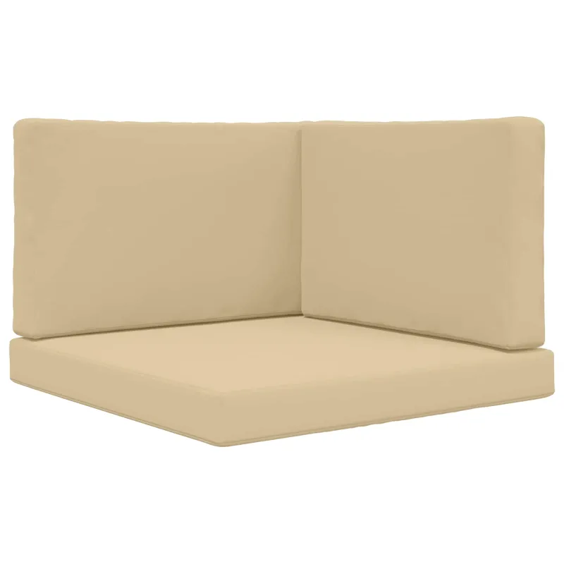 Lauko sofa pagalvėlė 3 pcs Smėlio Poliesteris