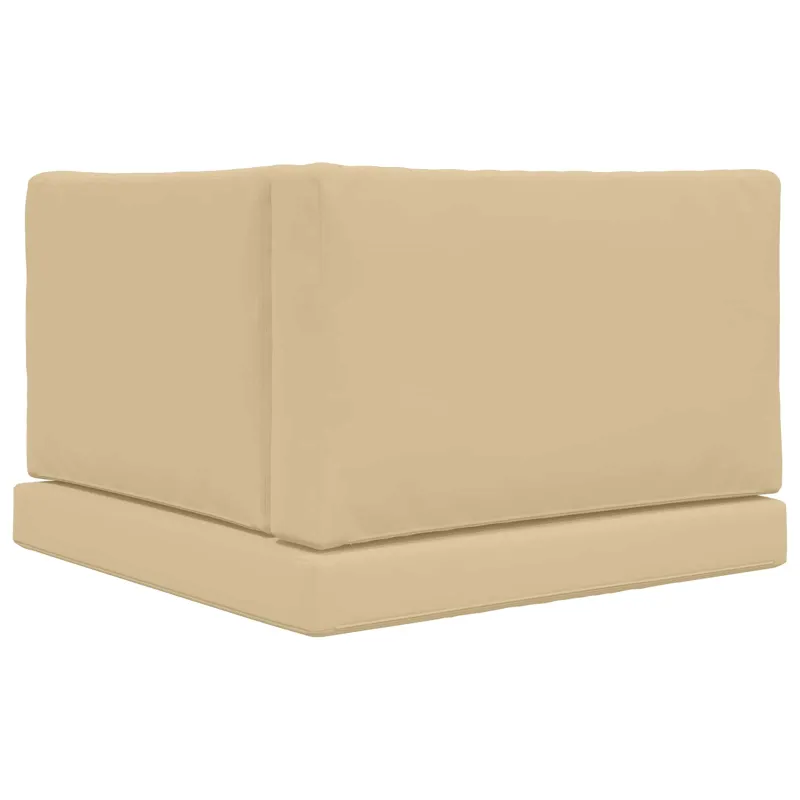 Lauko sofa pagalvėlė 3 pcs Smėlio Poliesteris