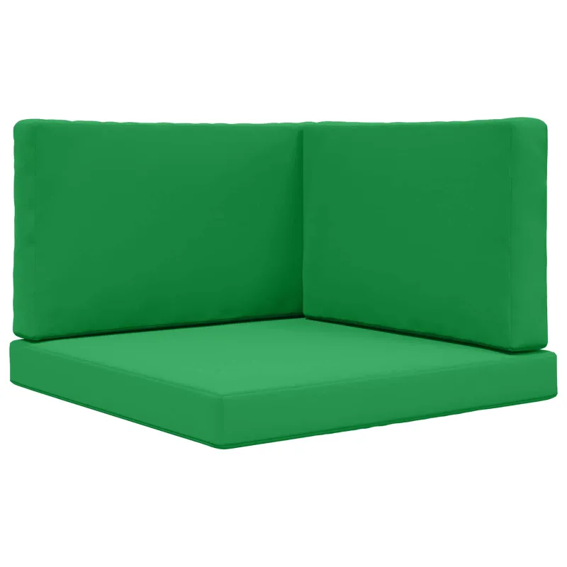 Lauko sofa pagalvėlė 3 pcs Žalia Poliesteris