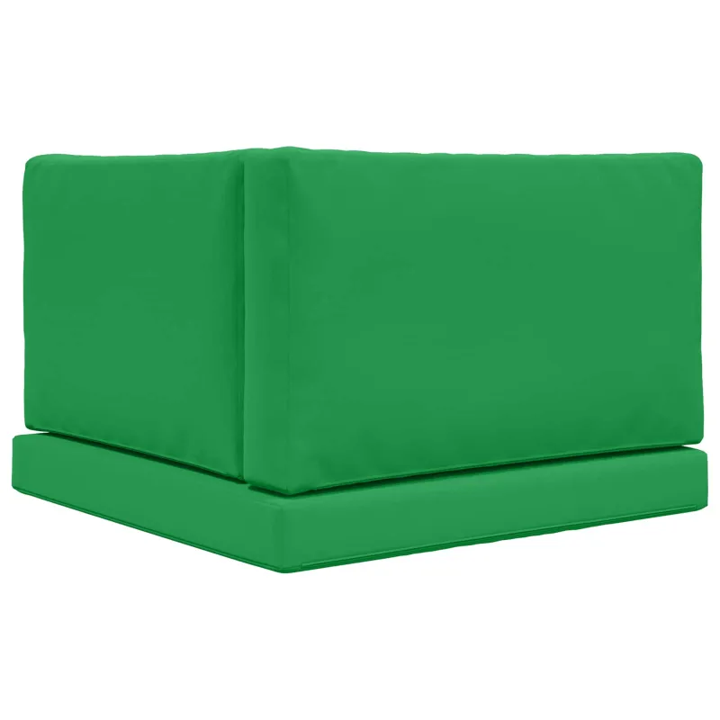 Lauko sofa pagalvėlė 3 pcs Žalia Poliesteris