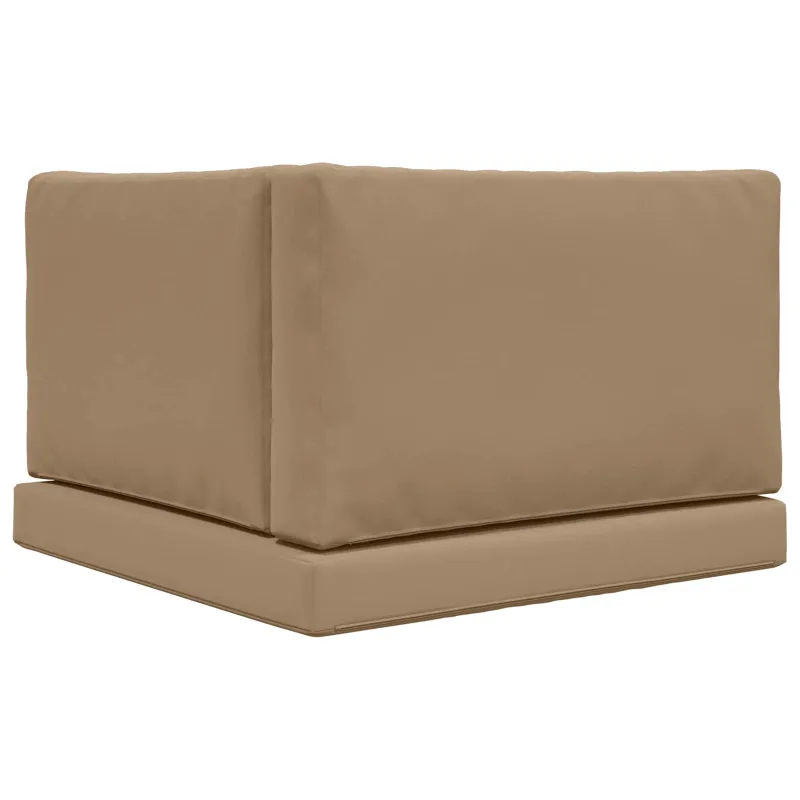 Lauko sofa pagalvėlė 3 pcs Taupe Poliesteris
