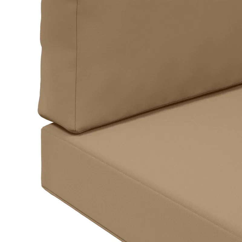 Lauko sofa pagalvėlė 3 pcs Taupe Poliesteris