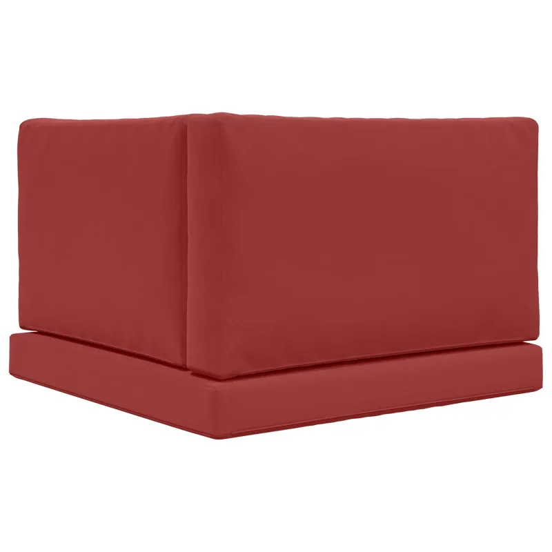 Lauko sofa pagalvėlė 3 pcs Vyno raudonumo Poliesteris