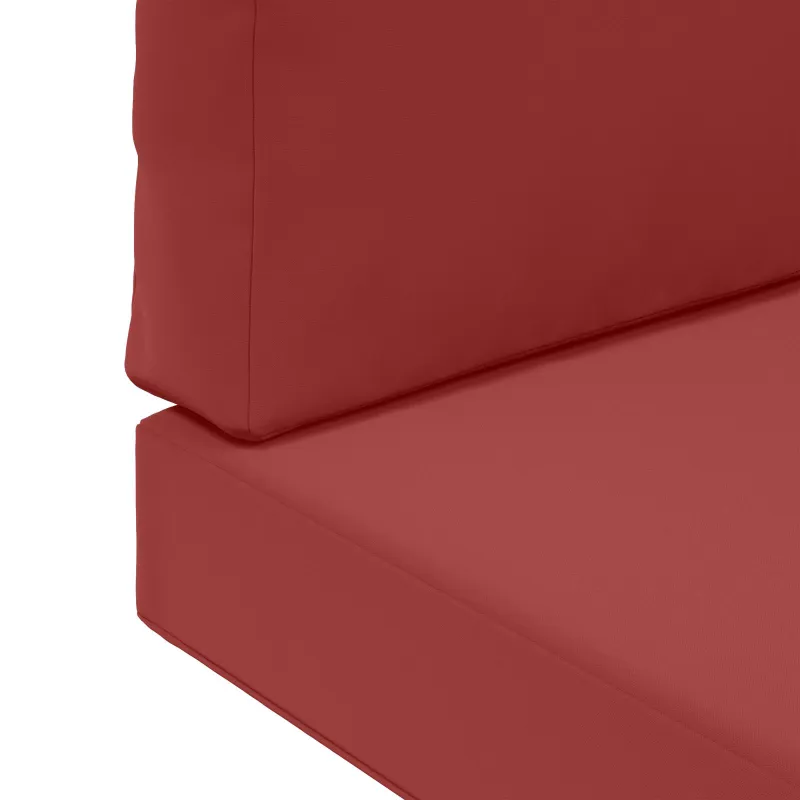 Lauko sofa pagalvėlė 3 pcs Vyno raudonumo Poliesteris