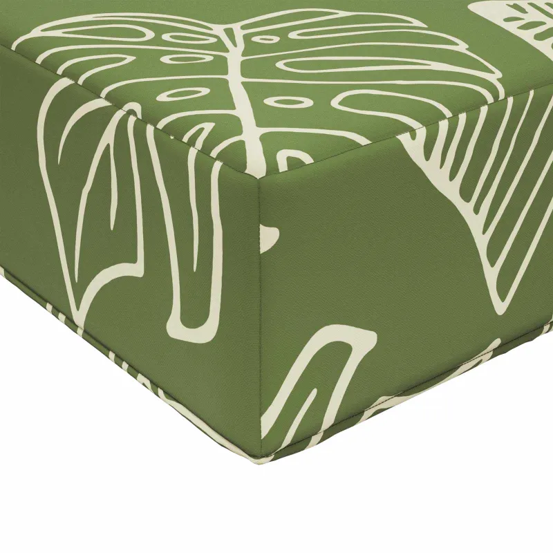 Lauko sofa pagalvėlė 3 pcs Lapų dizainas Poliesteris