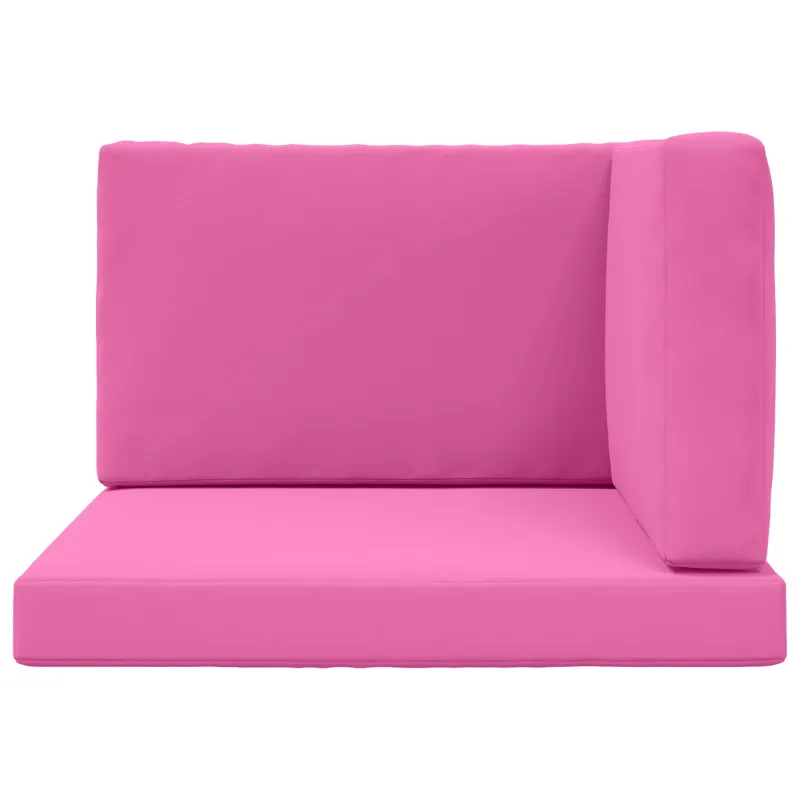 Lauko sofa pagalvėlė 3 pcs Rožinė Poliesteris