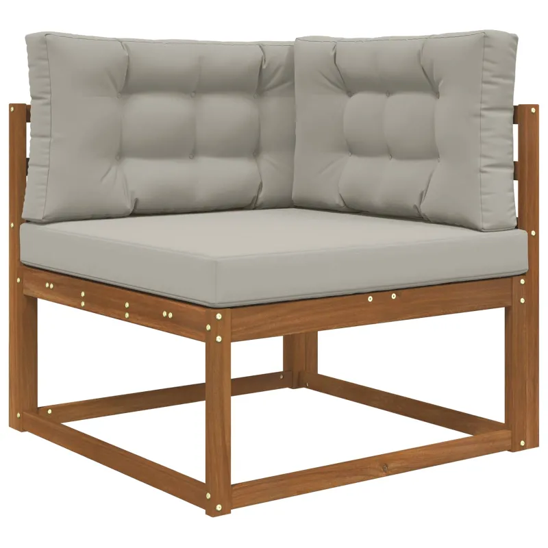 Lauko sofa pagalvėlė 3 pcs Pilka Poliesteris
