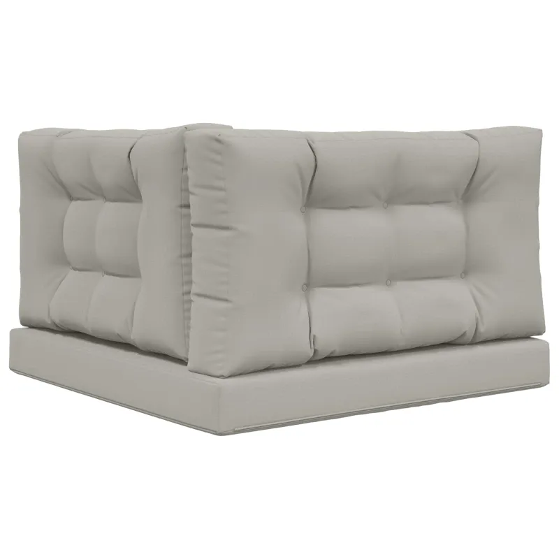 Lauko sofa pagalvėlė 3 pcs Pilka Poliesteris