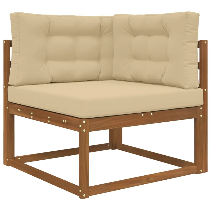 Lauko sofa pagalvėlė 3 pcs Smėlio Poliesteris