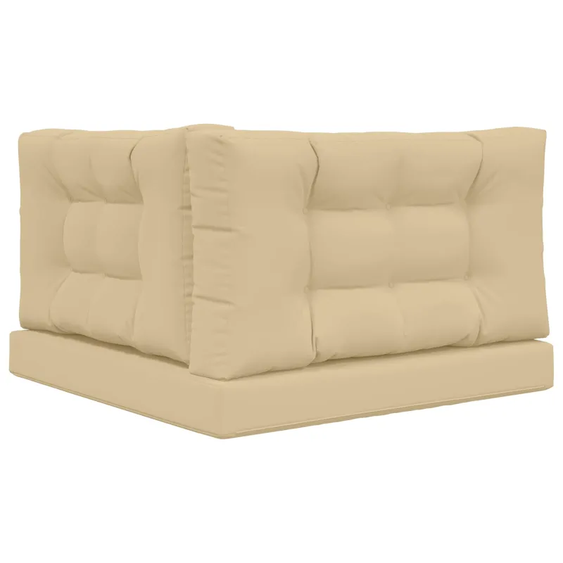 Lauko sofa pagalvėlė 3 pcs Smėlio Poliesteris
