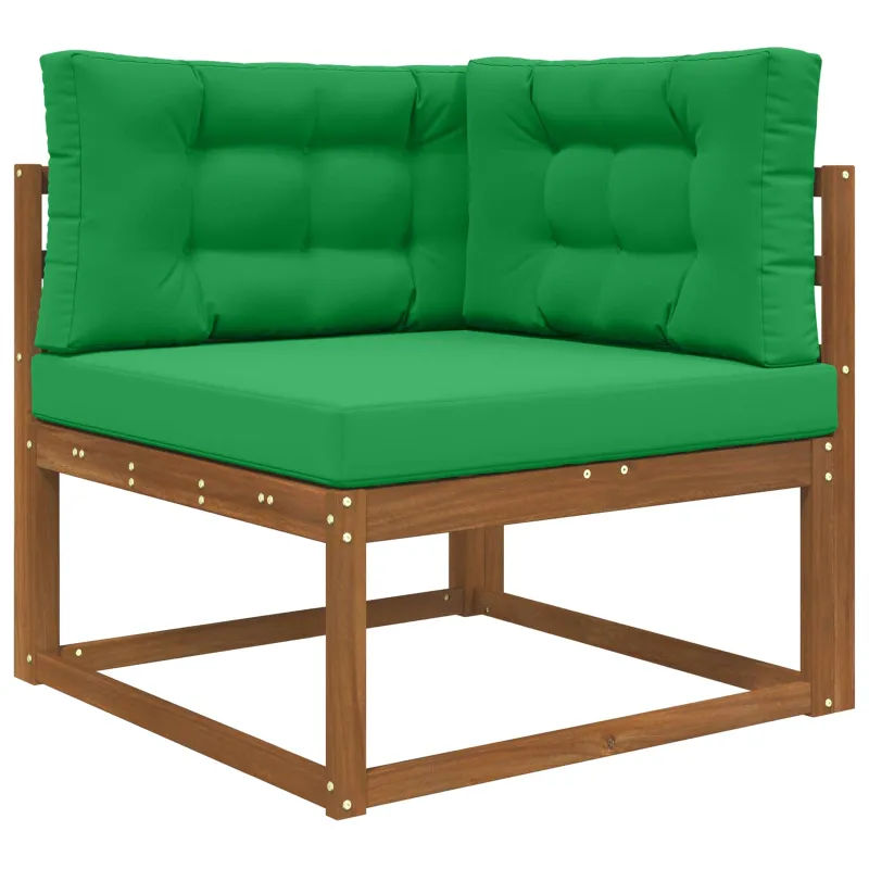 Lauko sofa pagalvėlė 3 pcs Žalia Poliesteris
